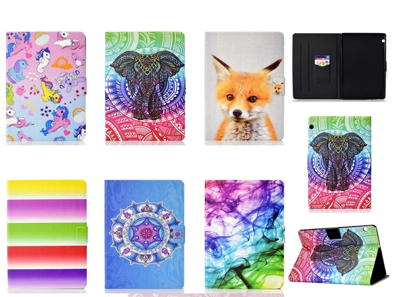 

Tablet Case For Coque Huawei MediaPad T5 10 10.1 Case Unicorn Leather Flip Cover For Etui Huawei MediaPad T5 10 10.1 Book Case