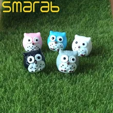 5 шт. Миниатюрный Аксессуары для сада искусственная Сова бонсай украшения дома и сада Мини Micro Ландшафтный Декор