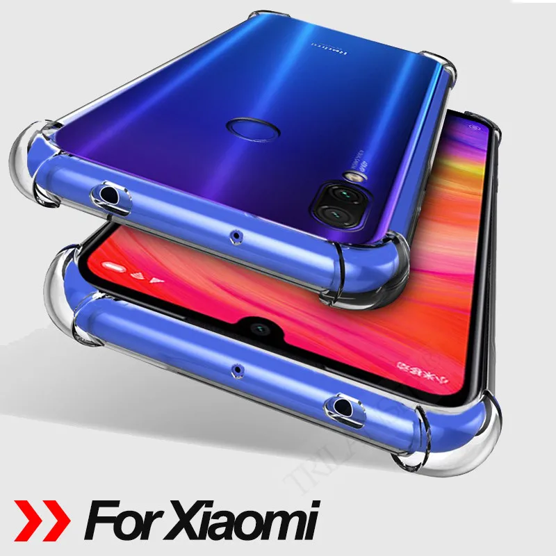 

TRILANSER shockproof Silicone case for Xiaomi Mi 9 9T pro case Xiaomi Mi 9 SE phone case Mi 8 A2 Lite cover transparent airbag