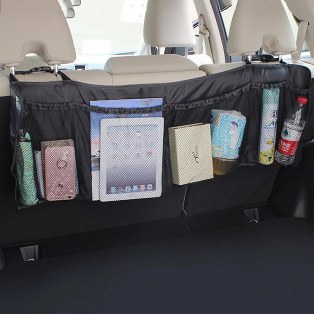

Practical Car Auto Back Rear Trunk Seat Elastic String Net Mesh Storage Bag Black Bag Cage Light Weight Durable Hot sales