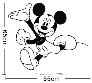 

Hot Cartoon Mickey Mouse Wall Stickers For Kids Room Wall Art Mural stickers Decal Wallpaper Children Nursery Home Decoration