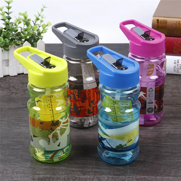 Bike Bicycle Sport Bottle 500ml Kids Water Bottle with Straw Children