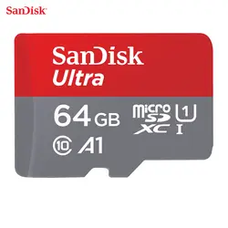 Sandisk 100% карта памяти Micro SD A1 Microsd Class10 16 Гб оперативной памяти, 32 Гб встроенной памяти Micro SD card 64 Гб 128 ГБ 98 МБ/с. памяти карта, видеокарта