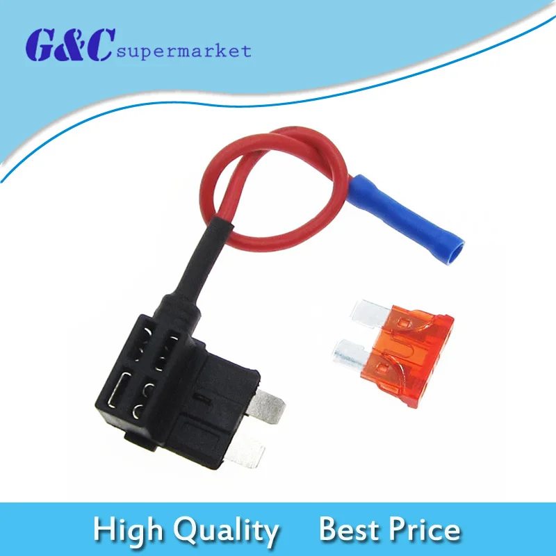 12V Car Add-a-circuit Fuse TAP Adapter Standard ATM APM Auto Blade Sicherung