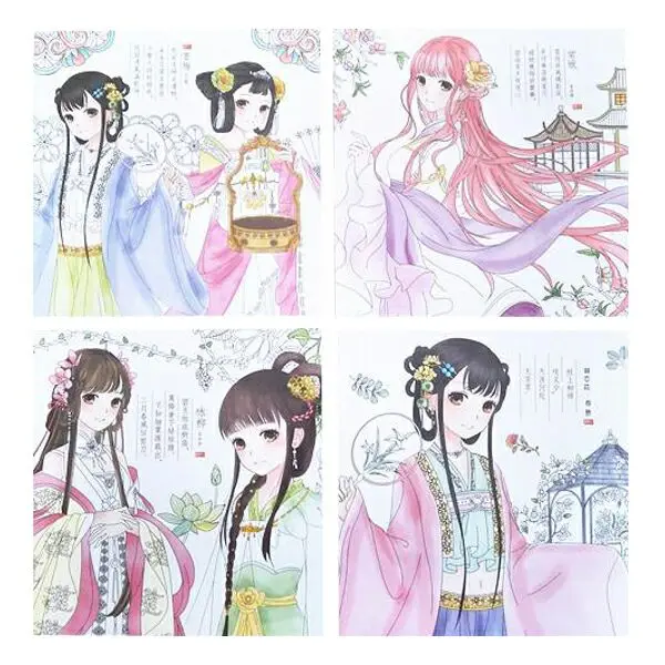 100Pages Beautiful Girl Colouring Book Secret Garden Coloring For Relieve Stress Kill Time Graffiti Painting Drawing In Books From Office