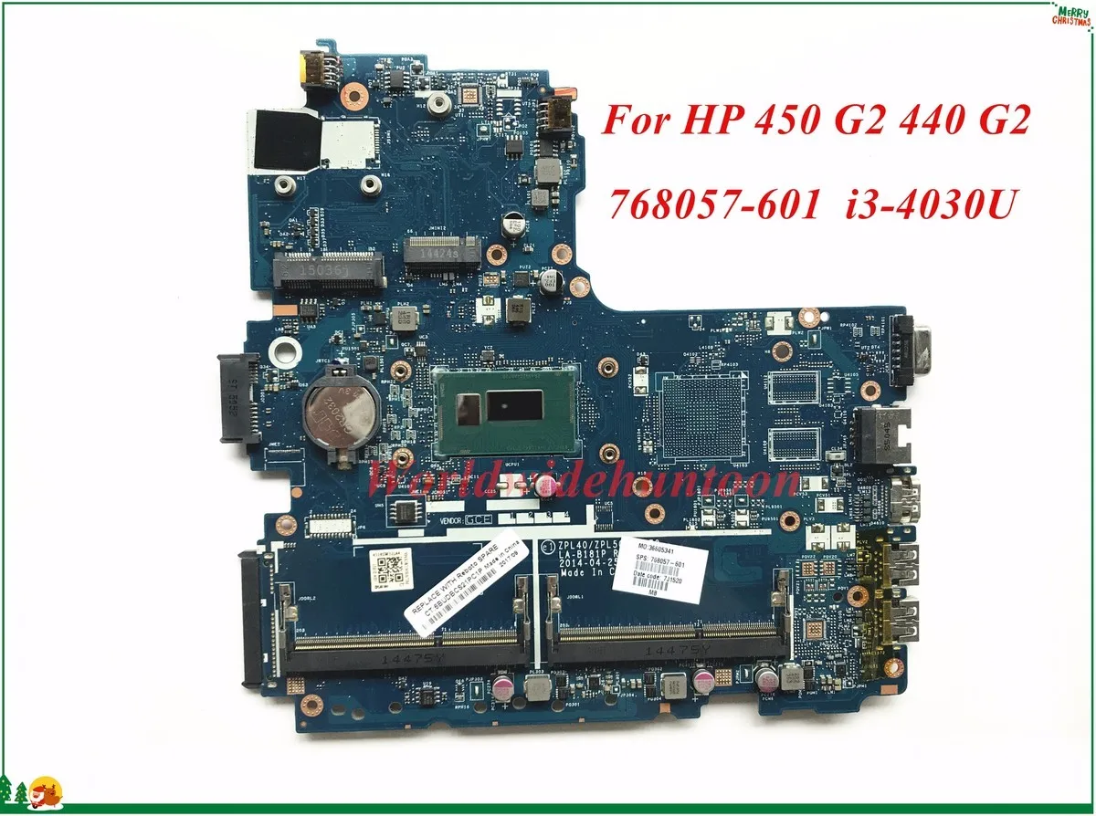 Высококачественная материнская плата MB 768057-601 для ноутбука HP 450 G2 440 ZPL40/ZPL50/ZPL70 LA-B181P