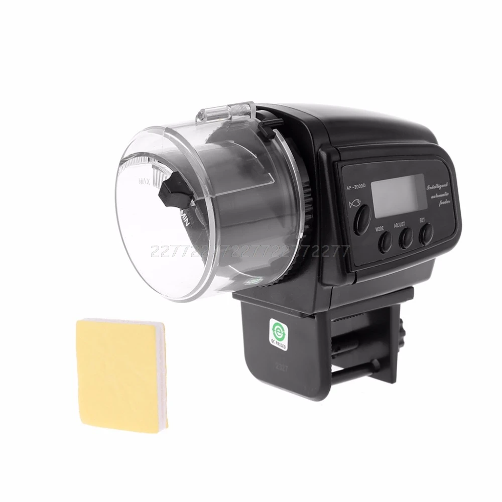 

LCD Automatic Fish Feeder for Aquarium Fish Tank With Timer Pet Feeding Dispenser Mr21 19 Dropship
