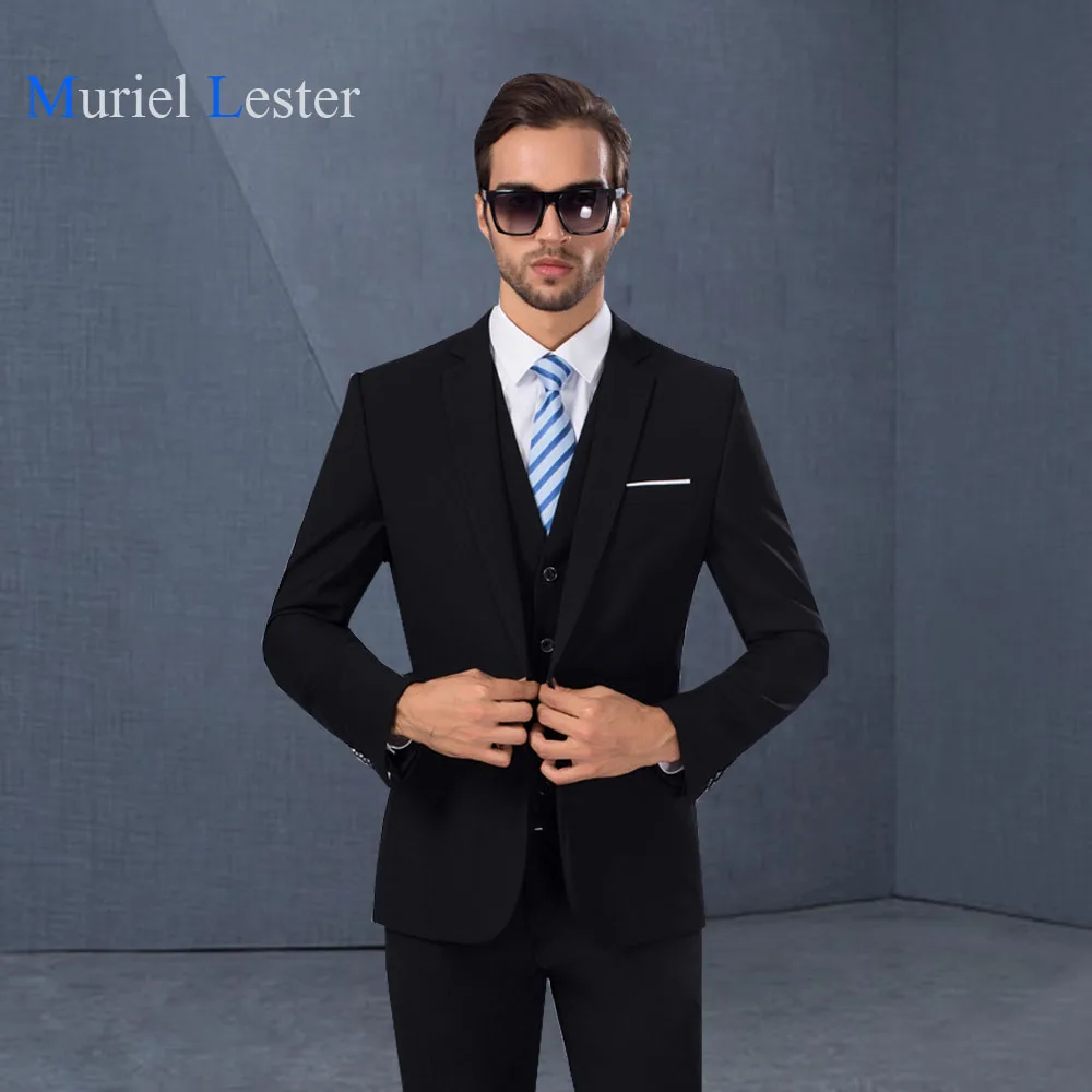 2018|men suit set|suit groomsuit jacket 