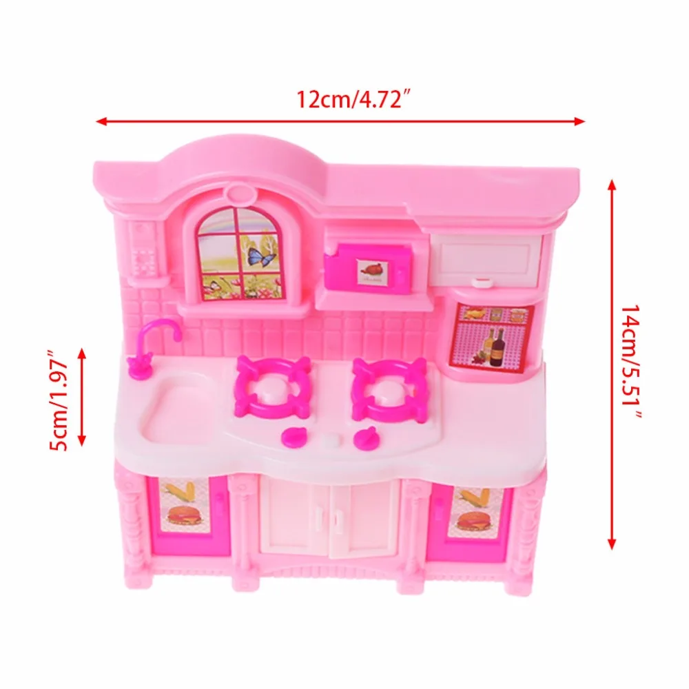 HBB 26 шт. аксессуары для кухонной мебели куклы столовая посуда Шкаф детская игрушка подарок для девочки