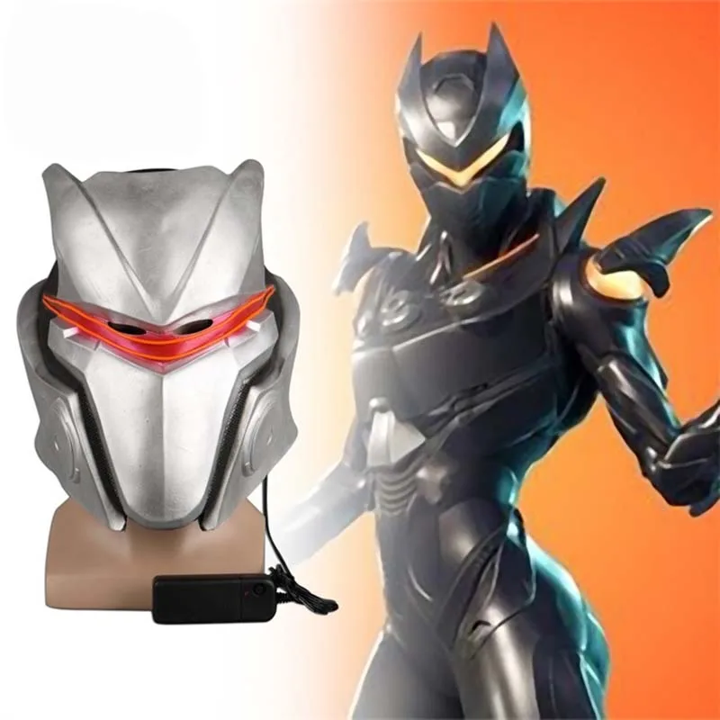 

Game FortniteD Costume Oblivion Omega Cosplay Mask With LED Light Drift Latex Helmet Full Face Halloween Party Headwear Props