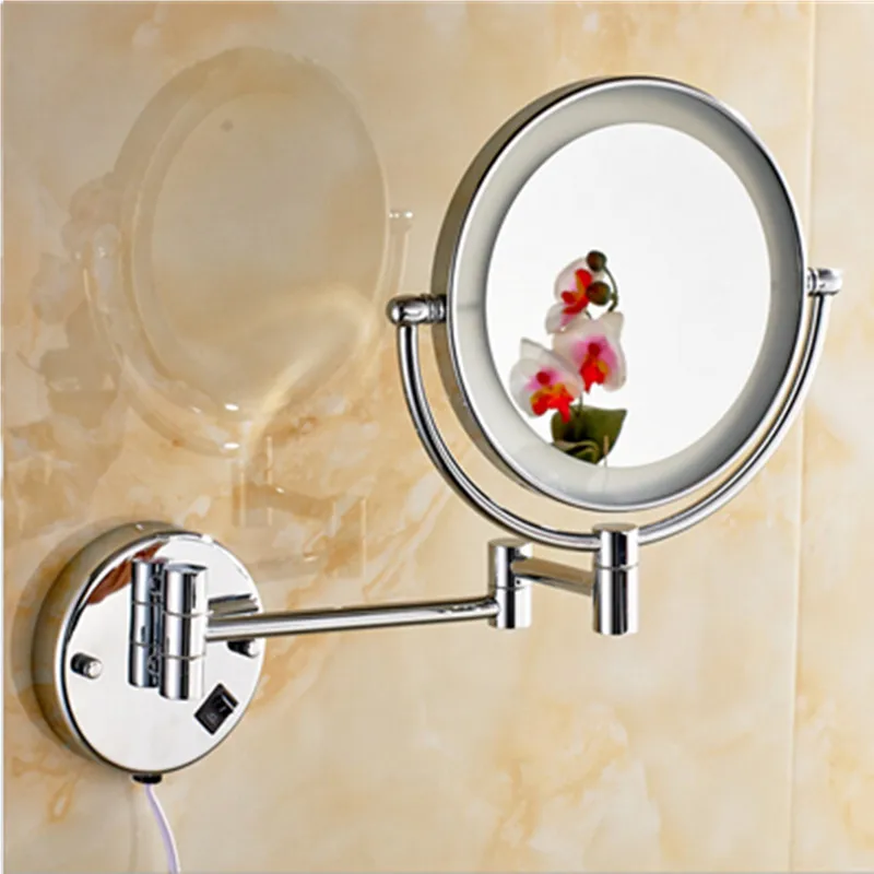 Espelho Chuveiro 3x Magnifying Double Sides Wall Mounted Mirror Makeup