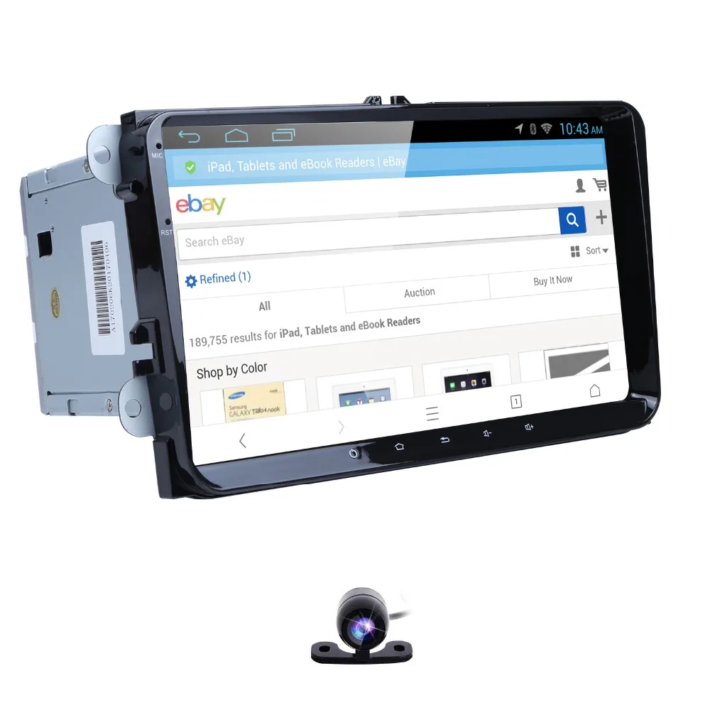 Perfect Hizpo double 2din Car Radio GPS Android 8.0 Car No DVD Multimedia For golf v/vi/plus/cabriolet/wagon VW SKODA DVR OBD2 WIFI NAVI 2