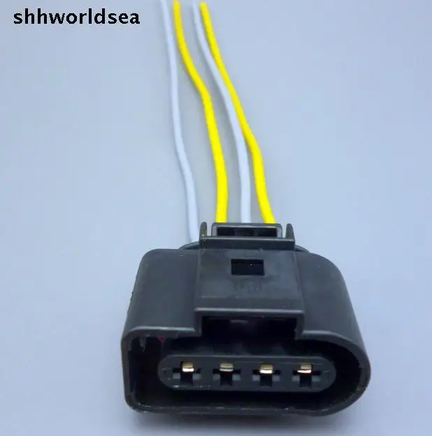 Shhworldsea 50 шт. 4 Way Женский 4B0973724 катушки зажигания Разъем Ремкомплект чехол для A4 A6 VW