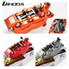 Motocicleta universal modificación cuatro pistones ADL-7 HF6/F101 pinzas de freno para BWS RSZ CNC freno trasero motocicleta partes ► Foto 2/6