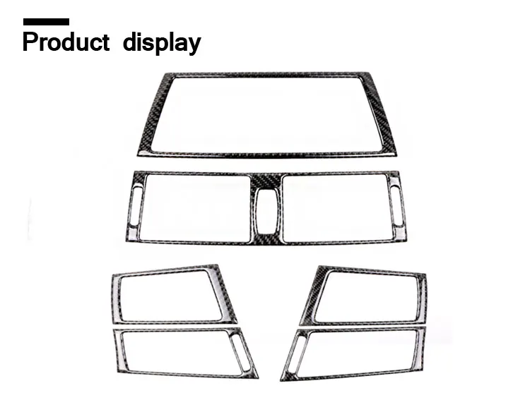 Для BMW E70 E71 X5 X6 углерода Волокно салона навигации Управление Панель Кондиционер Выход декоративные Рамки Крышка отделкой Горячие