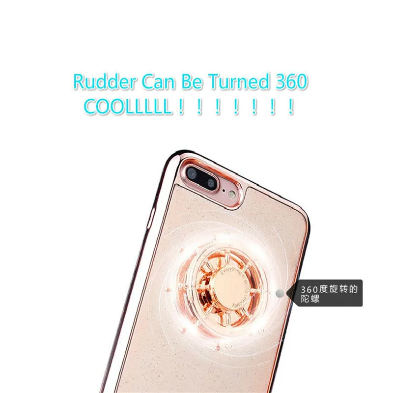 Роскошный зеркальный чехол со стразами для iPhone 6 6S Plus 7 мягкий из ТПУ с кристаллами
