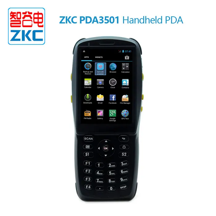 Мобильный терминал Android Прочный промышленный PDA 1D 2D лазерный сканер штрих кода NFC