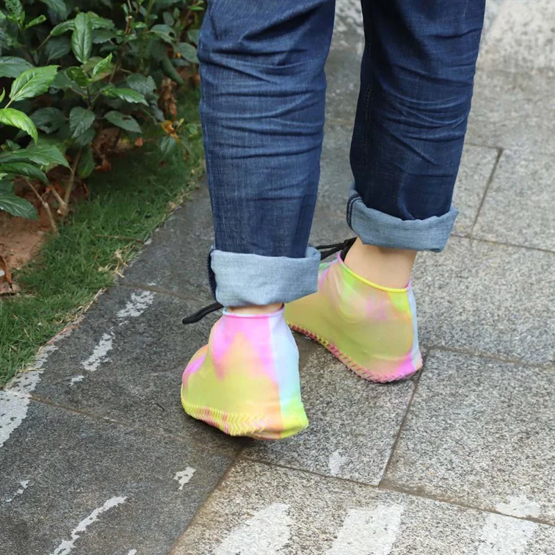 

Home Outdoor Silicone Waterproof Reusable Shoe Dust Covers Anti-Slip Daily Rainy Travel Shoes Boots Cover Household Merchandises