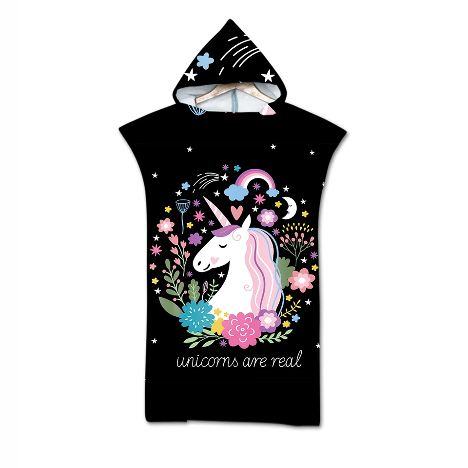 unicorn towel poncho