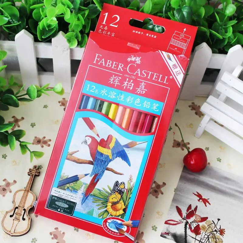 12 Colors Faber Castell Watercolor Pencils Cancelleria ...