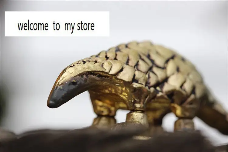 small out of print 8cm wildlife simulation model alloy pangolin Decoration long | Игрушки и хобби