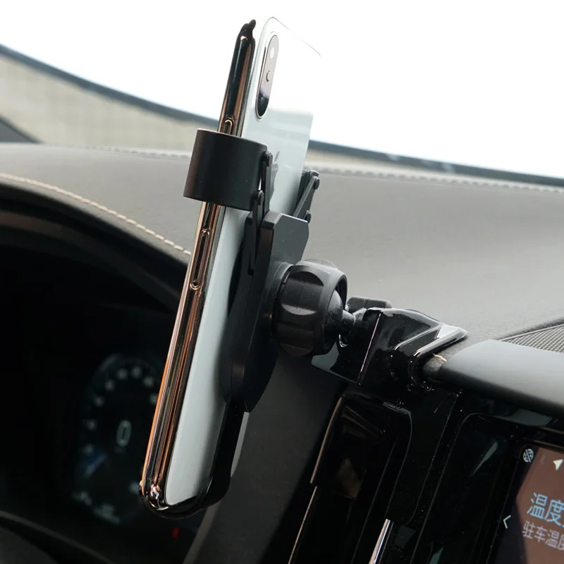 Левая ручка для Volvo XC60 автомобильный Автомобильный держатель на приборную панель, автомобильный держатель, автомобильный держатель для сотового телефона с регулируемым автомобильным держателем для телефона