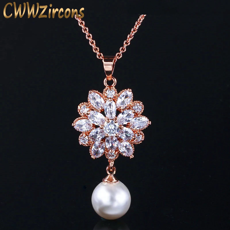 CWWZircons модное Брендовое женское ювелирное изделие великолепное ожерелье с