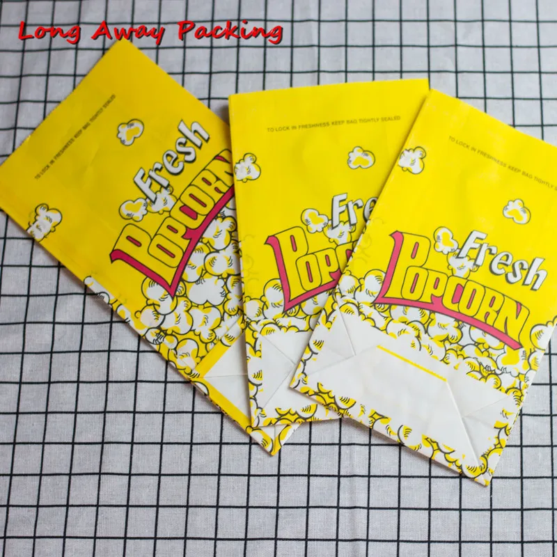

Long Away Packing Paper Popcorn Box for Wedding Party Favor Candy Gift Bags Food Packaging