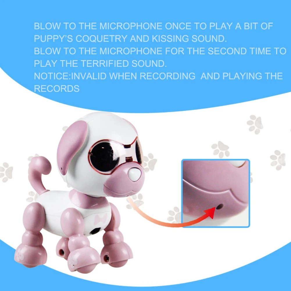 Ранний Образовательный подарок детские электрические собаки игрушка Интерактивная умная головоломка собака запись голоса чейнджер звуковой свет собака