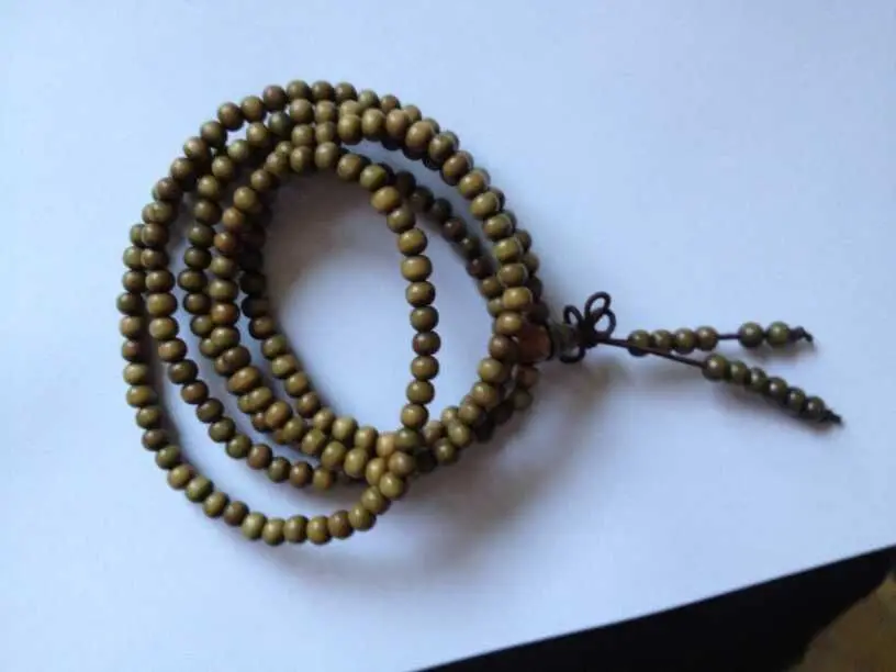 

6mm Meditation Prayer Beads Sandalwood Buddhist Buddha Necklace Mala Bracelet 5.27