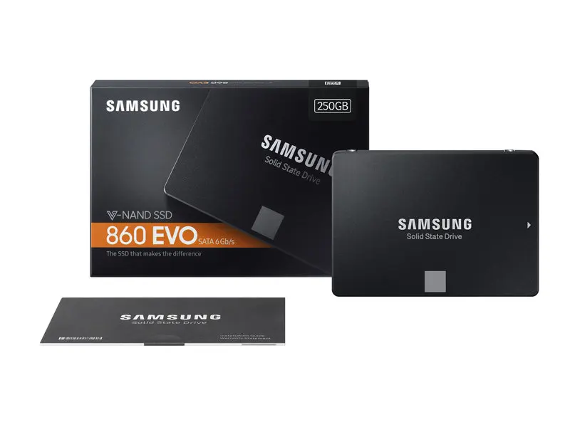 SAMSUNG SSD 860 EVO Внутренний твердотельный диск 250GB 500GB 1 ТБ SATA3 2,5 HD жесткий диск для ноутбуков настольных ПК