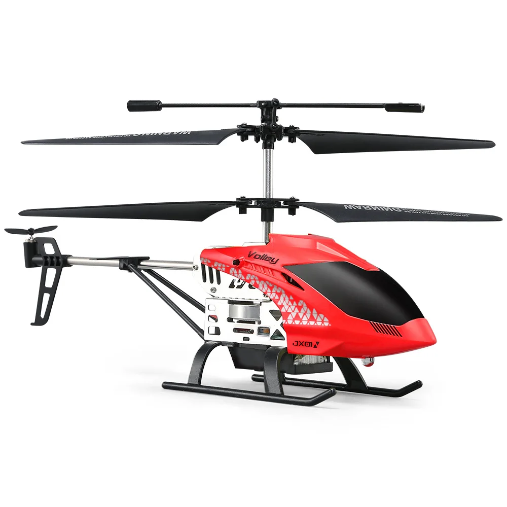 JJRC JX01 RC Helicopter Barometer Altitude Hold Strong Power Aluminum Alloy Construction Radio Control RC Drone With Light Gifts