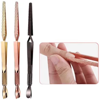 

1PC Stainless steel Cuticle Pusher UV Gel Polish Soak OFF Remover Multifunction Nail Art Manicure Trimmer Tool Nail Clip 2U81206