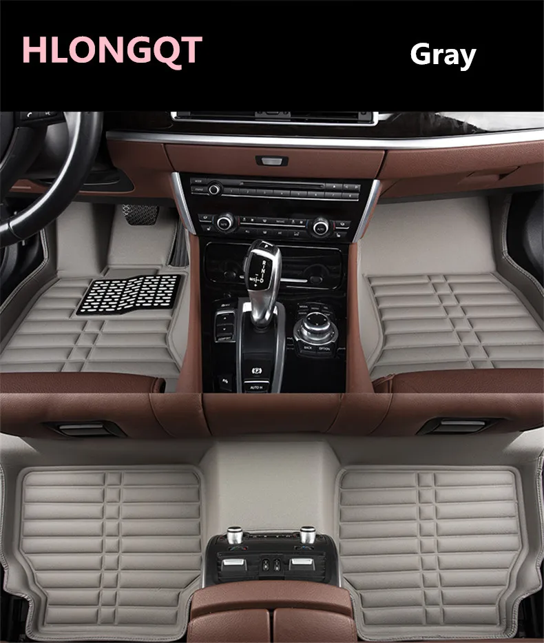 

HLONGQT Auto Floor Mats For Ford Focus RS 2016.2017.2018 Foot Step Mat High Quality Water Proof Solid Color Mat Free shipping
