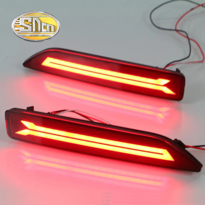 

2PCS For Honda City 2012 2013 2014 SNCN Multi-function LED Rear Bumper Light Rear Fog Lamp Auto Bulb Brake Light Reflector
