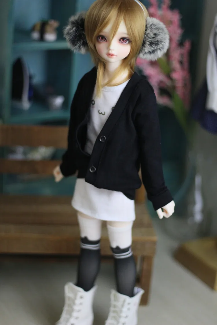 Новая белая футболка с короткими рукавами и принтом для отдыха 1/3 1/4 1/6 MSD YOSD BJD