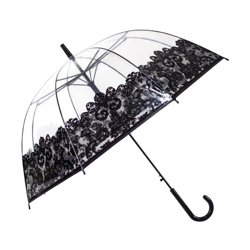 Новинка года PUC прозрачный зонт складной птичья клетка зонтик длинная ручка зонтик прозрачный для мужчин и женщин модели Новинка дождь