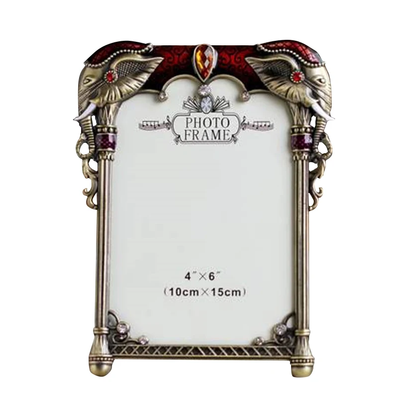 

4x6 Inch Classical Metal Photo Frame European Vintage Picture Frames ElimElim
