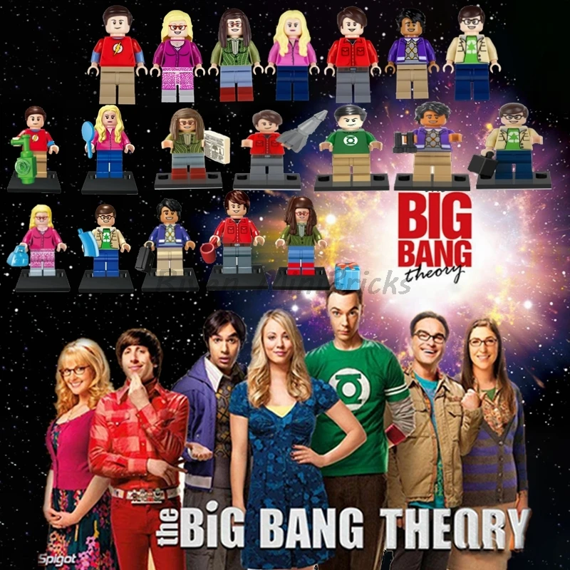 

TBBT The Big Bang Theory Legoing TV Sheldon Amy Leonard Penny Rajesh Howard Bernadette Building Blocks Legoings Marvel Figures