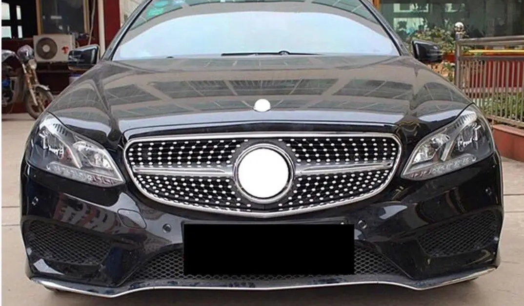 Алмазная Передняя гоночная решетка для Mercedes Benz E Class W212 E200 E260 E180 E300(2013
