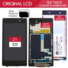 100 Tested 5 0 inch TFT 1920x1080 LCD For SONY Xperia Z1 Display Touch Screen Digitizer