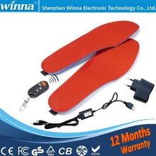 BEST GIFT NEW ARRIVAL USB Electric Powered Heated Insoles For Shoes Boots Keeping Feet Warm Free Shipping EUR SIZE 35-40 Red