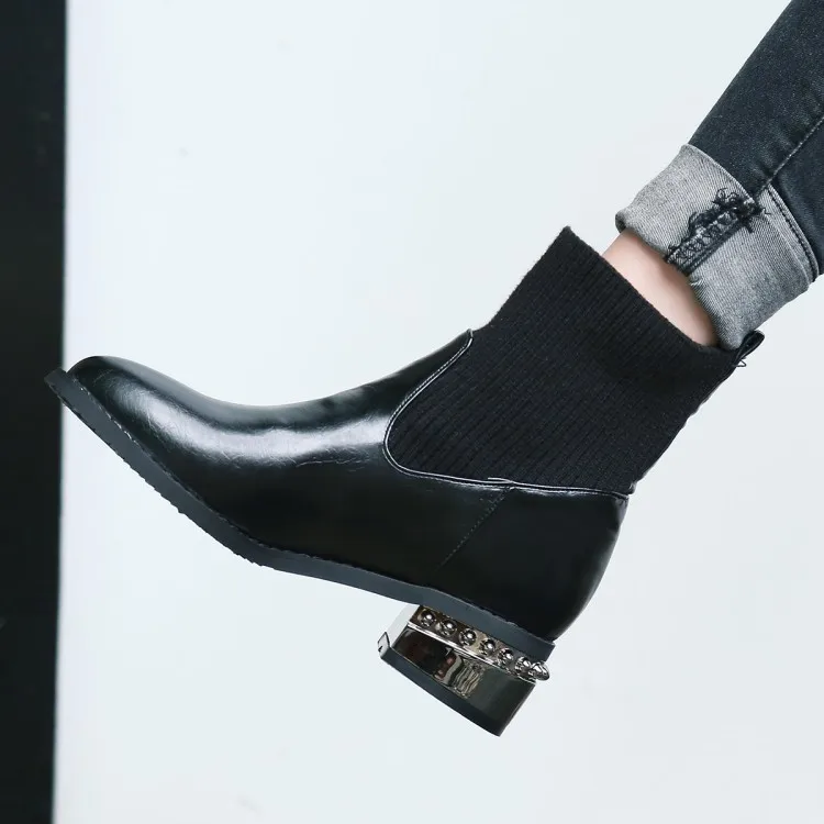 Épais Dame Imperméables Femmes Mode gris Non Chaussures Neige Filles Plus Bottes La 34 Thermique slip Noir Démarrage 46 De Taille 1TB70