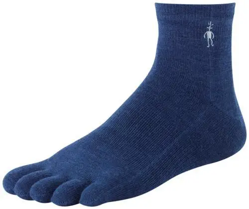 Image Smartwool Toe Sock Mini Crew Toesocks Merino Wool Men running, travel Outdoor Sports Ultra Light Cushioning Indoor home