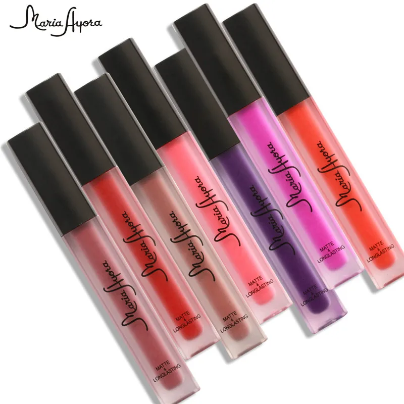 Beauty 12 Colors Lip Gloss Matte Liquid Lipstick Waterproof Long Lasting Metallic Golden Lip