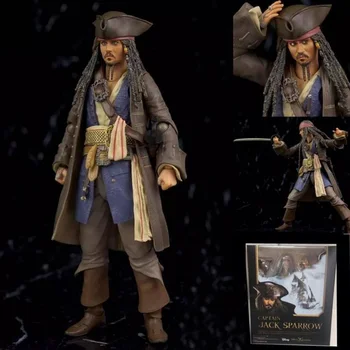 

15cm Pirates of the Caribbean Jack Sparrow BJD Figure Model Toys for Collection