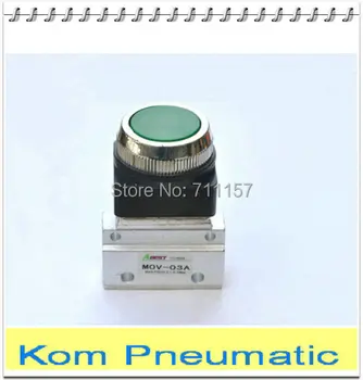 

5x Free Shipping 1/8" Pneumatic MOV - 03A Spring Return Reset Push Button Mechanical Valve , Hand Control Air Valves