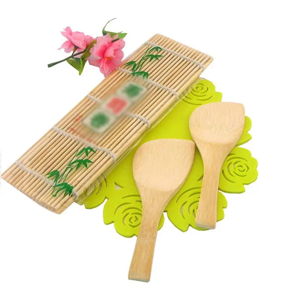 Best LumiParty Bamboo Sushi Mat Roller Blind + Rice Paddle Shovel Kitchen Food Accessories Kitchen Tool Set 25