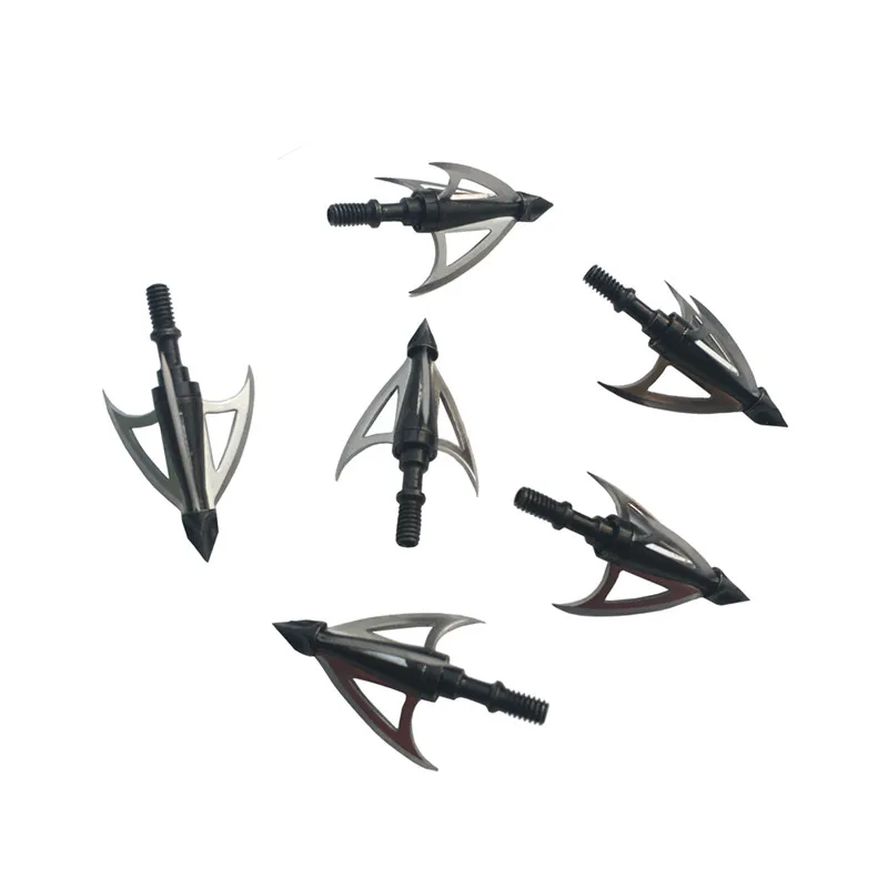 3pcs Archery Arrow Head 3Fixed Blade Broadhead Stainless Steel 100Grain Arrowhead Hunting Archery Arrow Accessories