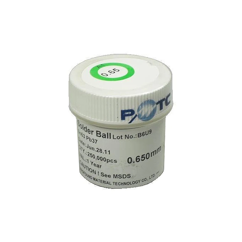 PMTC 250K BGA Solder Ball 0.2 0.25 0.3 0.35 0.4 0.45 0.5 0.55 0.6 0.65 0.76mm Leaded BGA Reballing Ball for IC Chip Rework welding rods Welding & Soldering Supplies